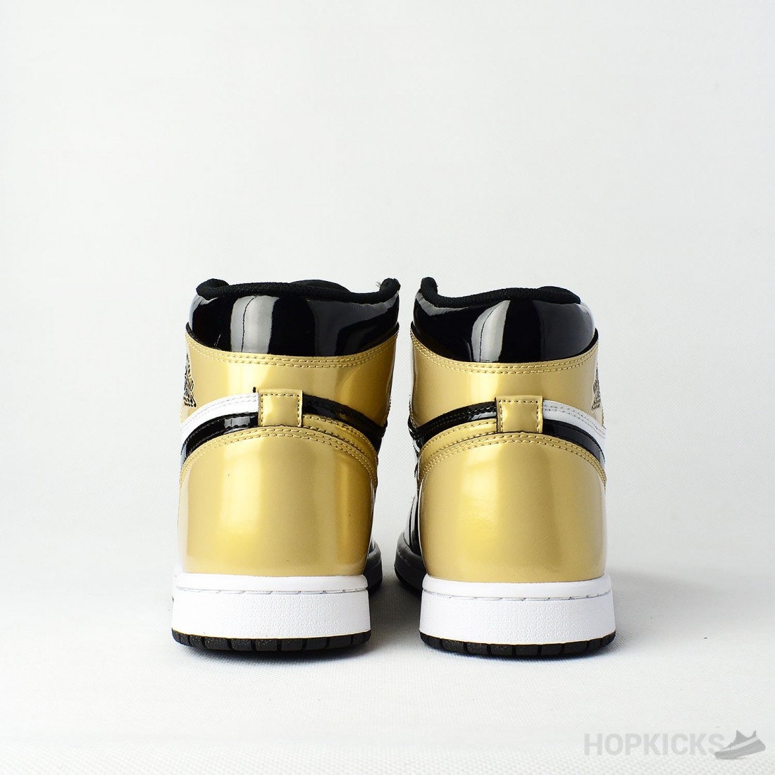 patent gold toe jordan 1
